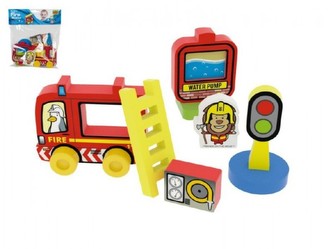 Moje první požární stanice pěna 9ks v sáčku 20x22x4cm 0+