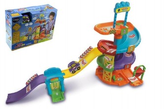 Tut Tut Parkovací dům garáž + autíčko délka dráhy 53cm plast pro nejmenší v krabici 45x33x15cm Vtech