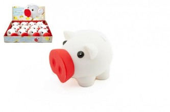 Pokladnička prasátko plast 10cm 12ks v boxu