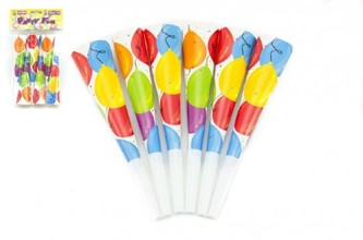 Trumpeta/Houkačka 6ks papír 20cm v sáčku karneval