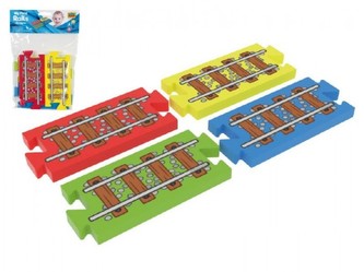 Moje první koleje – rovinky puzzle pěna 4ks v sáčku 18x26cm 0+