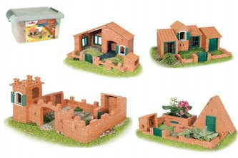 Stavebnice Teifoc Domek Raul II v plastovém boxu 41x19x30cm