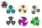 Fidget Spinner glitter 6 druhů v PVC boxu 9x9x1cm