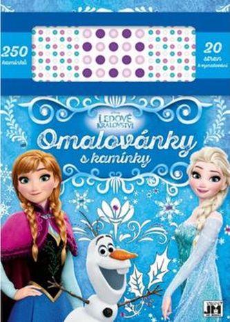 Omalovánky s kamínky Ledové království