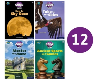 Project X CODE Extra: White and Lime Book Bands, Oxford Levels 10 and 11: Sky Bubble and Maze Craze, Class Pack of 12 Project X CODE Extra: White and Lime Book Bands, Oxford Levels 10 and 11: Sky Bubble and Maze Craze, Class Pack of 12