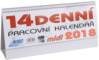 14denní pracovní kalendář midi 2018