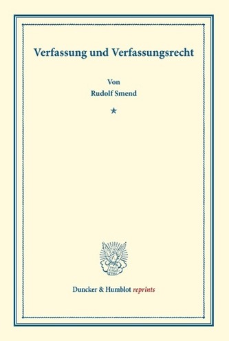 Verfassung und Verfassungsrecht