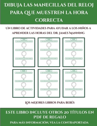 Los mejores libros para bebes (Dibuja las manecillas del reloj para que muestren la hora correcta)