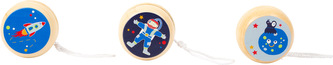 Small Foot Dřevěné jojo Space 1 ks modrá raketa