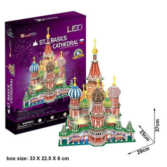 Puzzle 3D Chrám Vasila Blaženého led/224 dílků