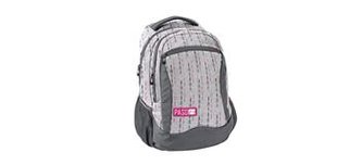 Školní taška /batoh PASO 3 kapsy, šedá