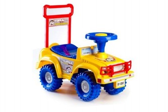 Odrážedlo auto Yupee žluté 53,5x48,3x26cm v krabici od 12 do 35 měsíců