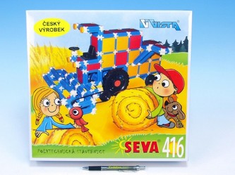 Stavebnice Seva plast 416ks v krabici 35x33x8cm