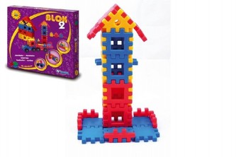 Stavebnice Blok 2 plast 146ks v krabici 35x33x8cm