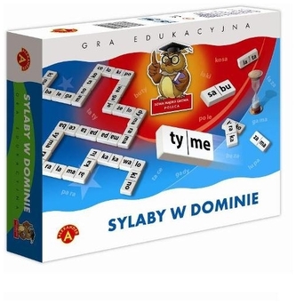 Slabiky v dominu společenská hra vzdělávací v krabici 24x20cm