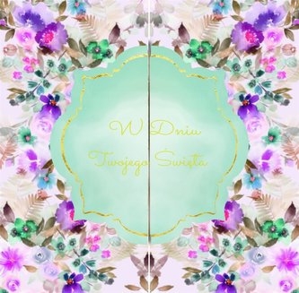 Karnet rozkładany - Paprocie