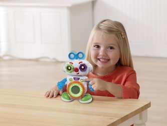 Robot Kubík Vtech pro nejmenší plast 20cm na baterie se zvukem se světlem v krabici 24m+