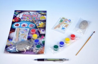 Malování na kameny na kartě 16x28cm