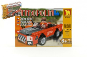 Stavebnice Dromader Auto 25401 108ks v krabici 22x15x4,5cm