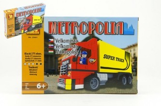 Stavebnice Dromader Auto Kamion  25601 271ks v krabici 32x21,5x5cm