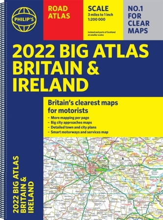 2022 Philip's Big Road Atlas Britain and Ireland