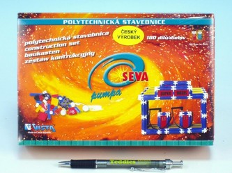 Stavebnice Seva Pumpa Benzina plast 180ks v krabici 22x15x6cm