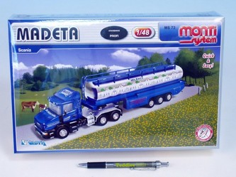 Stavebnice Monti System MS 72 MADETA Scania 1:48 v krabici 32x20,5x7,5cm
