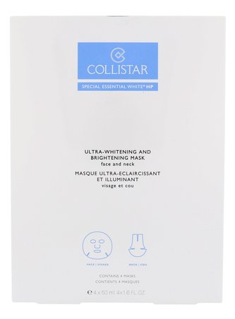 Collistar Special Essential White HP Pleťová maska Ultra-Whitening Mask 4x50 ml pro ženy Collistar Special Essential White HP Pleťová maska Ultra-Whitening Mask 4x50 ml pro ženy