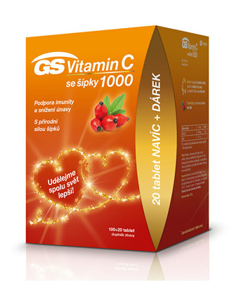 Green-Swan GS Vitamin C 1000 + šípky tbl. 100+20 edice 2020