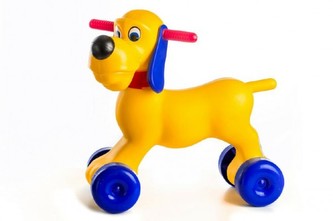 Odrážedlo pes plast výška sedadla 26cm nosnost do 20kg od 18 měsíců