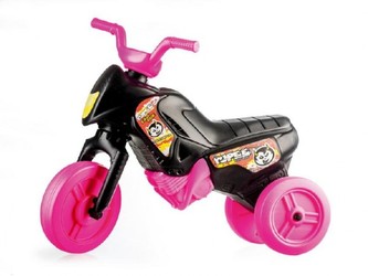 Odrážedlo Enduro Yupee černé malé plast výška sedadla 26cm nosnost do 25kg 12m+