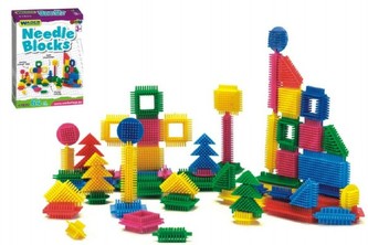 Stavebnice ježci Wader plast 64ks v krabici 20x25cm