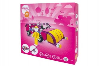 Stavebnice SEVA Pro holky 2 plast 600 dílků v krabici 35x33x8,5cm