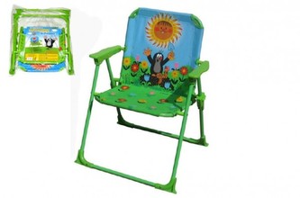 Židlička/Židle Krtek polyester/kov 50cm v sáčku Židlička/Židle Krtek polyester/kov 50cm v sáčku