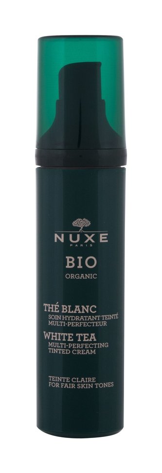NUXE Bio Organic Denní pleťový krém White Tea Tinted Cream 50 ml Claire Fair Skin Tones pro ženy