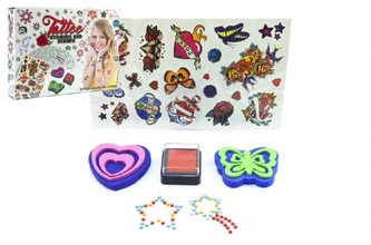 Tetování s doplňky + razítka 2ks v krabici 22x16x3,5cm