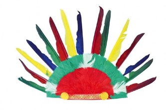 Indiánská čelenka 60x35cm v sáčku karneval