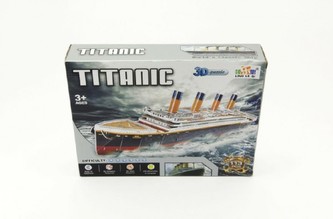Pěnové puzzle 3D Titanic 80x20x11cm 113 dílků v krabici