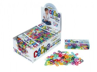 Céčka barevná různé tvary 100ks v sáčku 13x5cm