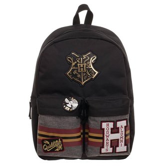 Batoh Harry Potter: Erb Bradavic - Hogwarts (30 x 45 x 15 cm|objem 20,2 litrů) černý polyester