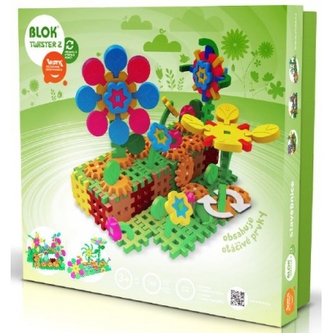 Stavebnice Blok Twister 2 plast 148 dílků v krabici 35x33x8cm