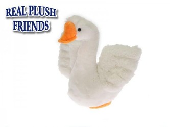 Labuť plyšová 30cm 0m+