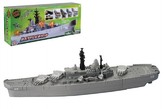 Bitevní loď plast cca 70cm s doplňky v krabici