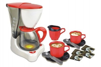 Kávovar s doplňky 12ks plast 22cm na baterie v krabici