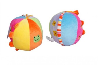 Chrastítko koule plyš 11cm 0m+