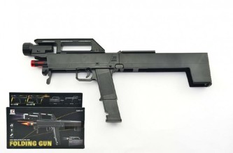 Samopal pistole rozkládací plast 46cm na baterie se světlem se zvukem v krabici