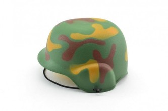Helma/Přilba vojenská plast 20cm v síťce