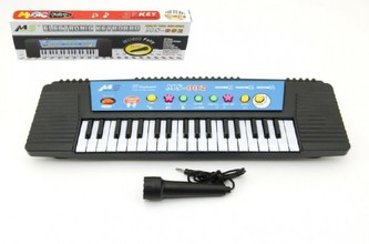 Piánko/Varhany s mikrofonem 44cm 37 kláves na baterie v krabici