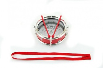 Bubínek plast 16x6cm s popruhem a paličkami v sáčku