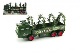 Auto vojenské plast 28cm na setrvačník